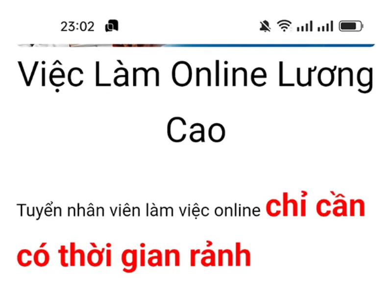 Bẫy việc làm online