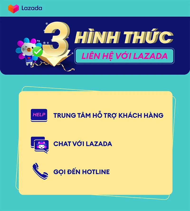 liên hệ tổng đài Lazada