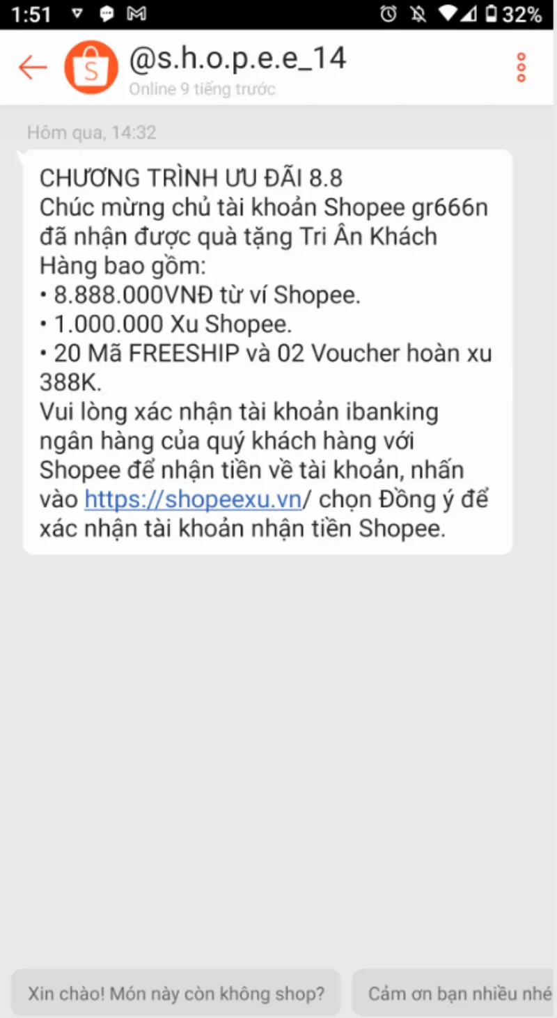 Lừa đảo trên Shopee